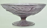 Phoenix Amethyst Fish Glass Compote circa 1932