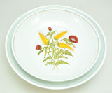 Pair of Hand Painted Italian Faience Harvest Large Spaghetti Bowls Pippo Cetona