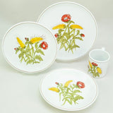 Hand Painted Italian Faience Harvest Wheat 40 Piece Dinner Service Pippo Cetona