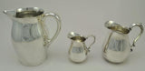 3 Mid-Century Modern Reed and Barton Silver Plate Pitchers