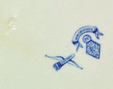 Ridgway Hawthornden Blue Transfer Staffordshire Plate 1880