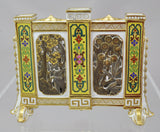 RARE Antique Royal Worcester Reticulated Japonesque Triple Bud Vase 1876