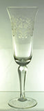 Set of 5 Seneca Wheel Cut Champagne Flute Glasses Mint Condition circa 1930