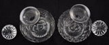 Near Pair of Tudor Crystal English Cut Glass Decanters