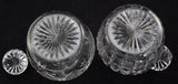 Near Pair of Tudor Crystal English Cut Glass Decanters