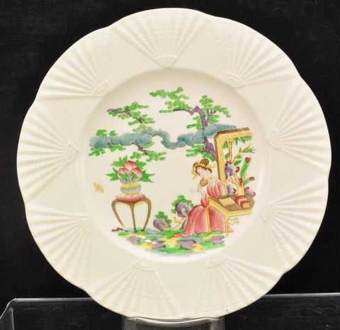 Antique Wedgwood Chinese Lady Plate 20th Century