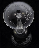 Set of 5 Seneca Wheel Cut Champagne Flute Glasses Mint Condition circa 1930