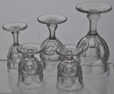 Five Pieces Ashburton Pattern Glass EAPG Various Sizes