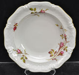 2 Royal Heidelberg Winterling Rose Brier Embossed Scroll Porcelain Soup Bowls
