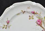 4 Royal Heidelberg Winterling Rose Brier Embossed Scroll Porcelain Dinner Plates
