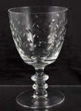 Fostoria Hawthorn Cut Glass Wine / Water Goblets