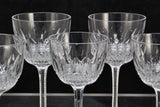 Set of 5 Antique 19th Century Cut Crystal Sherry and Port Glasses