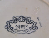 George Jones and Son "Abbey 1790" Black Transfer Plate 1902