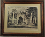 Original Currier & Ives Lithograph Tomb of Washington 1860s