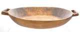 Hand Carved Oval St. Nicholas Olive Wood Serving Bowl with Handles
