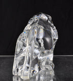 Magnificent Large Baccarat Lion Crystal Figurine