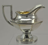 Antique Barbour Octagonal Silver Plate Creamer and Sugar Bowl