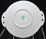 Vintage Irish Belleek Limpet with Yellow Handled Cake Plate 2nd Green Mark