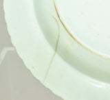 Leeds Blue Feather Edge Molded Pearlware Plate circa 1820