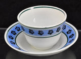 Staffordshire Blue Flower Childs Pearlware Cup and Saucer c 1820