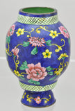 Vintage Chinese Export Enameled Canton Enamel 5 Inch Vase
