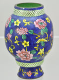 Vintage Chinese Export Enameled Canton Enamel 5 Inch Vase