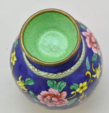 Vintage Chinese Export Enameled Canton Enamel 5 Inch Vase