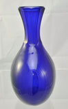 Bryce Brothers Antique Blown and Cut Cobalt Blue Glass Ovoid Flask Decanter