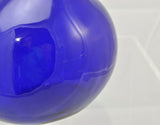 Bryce Brothers Antique Blown and Cut Cobalt Blue Glass Ovoid Flask Decanter