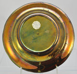 Rare Large Antique Copper Lustre Soup Bowl Floral Decoration 19th Century
