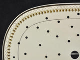 Scarce Antique Bellflower Creamware 13 Inch Meat Platter Drainer circa 1820