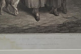 Original Stipple Engraving Wheatley "Two Bunches a Penny" Cries of London 1790s