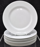 Set of 8 Dansk Centra White Salad Plates Near Mint Condition