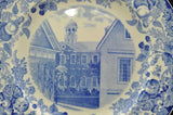 Rare Harvard University 1927 Harvard Hall A Blue Wedgwood Plate