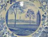 Rare Harvard University 1927 The Freshman Halls A Blue Wedgwood Plate