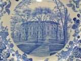 Rare Harvard University 1927 University Hall Blue Wedgwood Plate