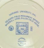 Rare Harvard University 1941 Soldiers Field Monument Blue Wedgwood Plate