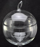 Hand Blown Studio Glass Mid Century Covered Compote