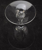 Set of 7 Orrefors Coronation Cut Crystal 4 1/2 Inch V Shaped Cocktail Glasses