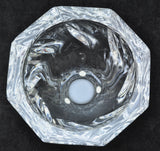 Orrefors Scandinavian Art Glass Swirl Octagonal 5 Inch Bowl