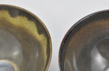 Pair of Fine Vintage Chinese Oilspot Tea Bowls