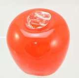 Red Apple Studio Blown Glass Paperweight Signed