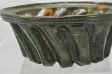 Large Antique Redware Swirl Pudding Food Mold Flint Glaze 19th Century