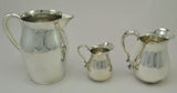 3 Mid-Century Modern Reed and Barton Silver Plate Pitchers