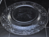 Set(s) of 12 Cut Engraved Libbey Rock Sharpe Luncheon Plates Near Mint Condition