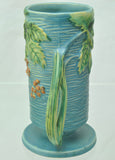Vintage Roseville Blue Bushberry Footed Vase 32-7 Excellent Condtion