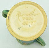 Vintage Roseville Blue Bushberry Footed Vase 32-7 Excellent Condtion