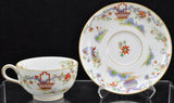 Set of 6 Vintage Royal Worcester Pekin 9454 Bone China Tea Cups and Saucers 1912