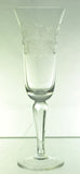 Set of 5 Seneca Wheel Cut Champagne Flute Glasses Mint Condition circa 1930