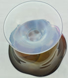 Ann Wolff Stenhytta Swedish Art Glass Compote circa 1980 Signed